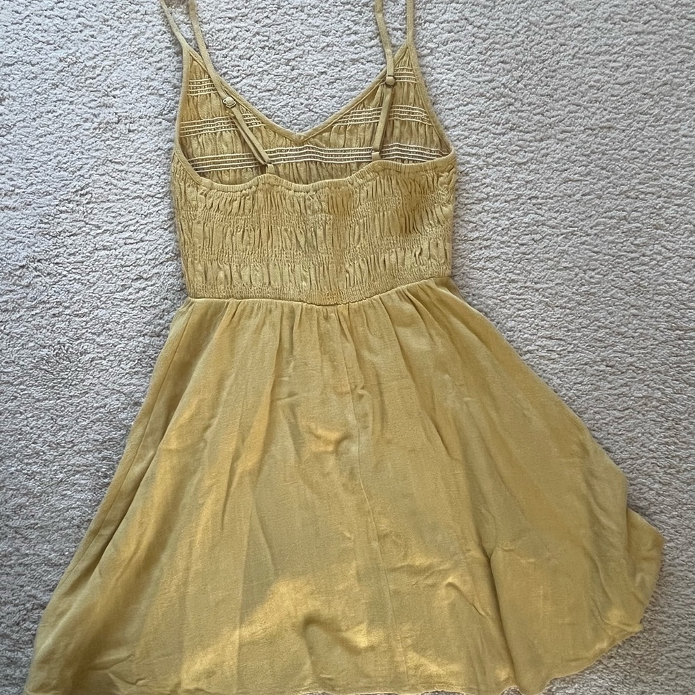 Yellow Spaghetti Strap Dress - Picture 4 of 4